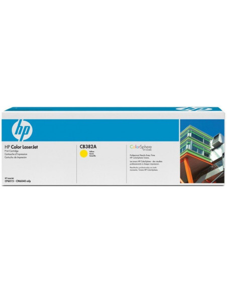 CB382A - Toner HP - 1 x jaune - 21 000 pages 