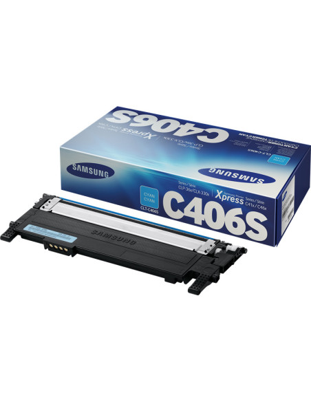 CLT-C406S - Toner original Samsung ST984A cyan 1 000 pages 