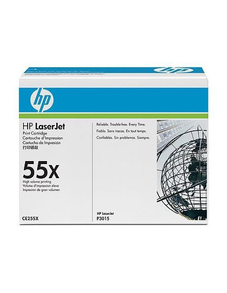 HP 55XD - CE255XD - Toner HP - 2 x noir - 12500 pages 