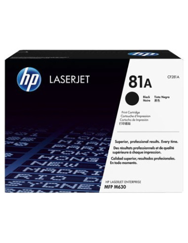 HP 81A  - CF281A  - Toner HP original Noir  - 10500 pages 
