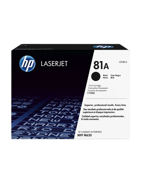 HP 81A  - CF281A  - Toner HP original Noir  - 10500 pages 