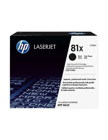 HP 81X  - CF281X  - Toner HP original noir  - 25000 pages 