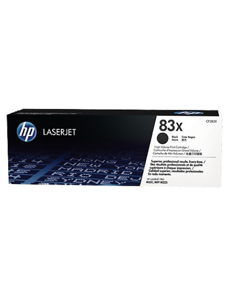 HP 83X  - CF283X  - Toner HP original Noir  - 2200 pages 
