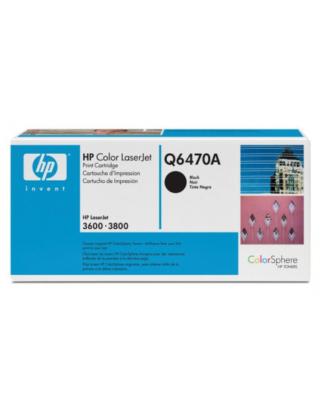 HP 501A - Q6470A -Toner HP noir - 6000 pages 