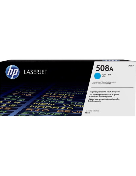 HP 508A  - CF361A  - Toner HP original Cyan  - 5000 pages 
