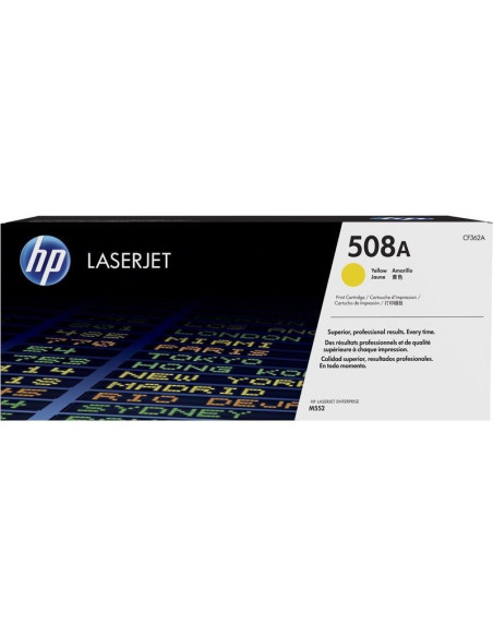 HP 508A  - CF362A  - Toner HP original Jaune  - 5000 pages 