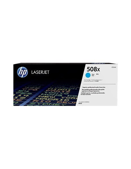 HP 508X - Toner Cyan Original 9500 pages ( CF361X ) - CLJ Ent. M552 , M553 