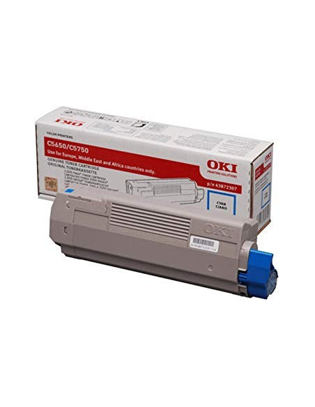 OKI Cartouche Toner C5650 Cyan 2 000 pages 