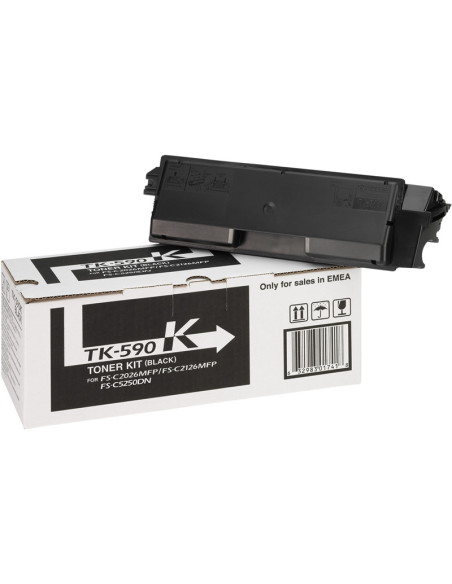 TK-590k - Toner original KYOCERA 1T02BX0EU206 noir 7 000 pages 