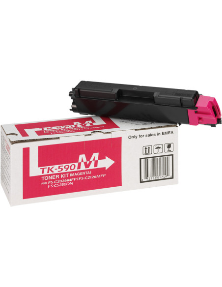 TK-590m - Toner original KYOCERA 1T02BX0EU132 magenta 5 000 pages 