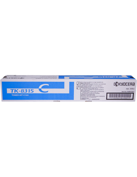 TK-8315c - Toner original KYOCERA 1T02BX0EU157 cyan 6 000 pages 