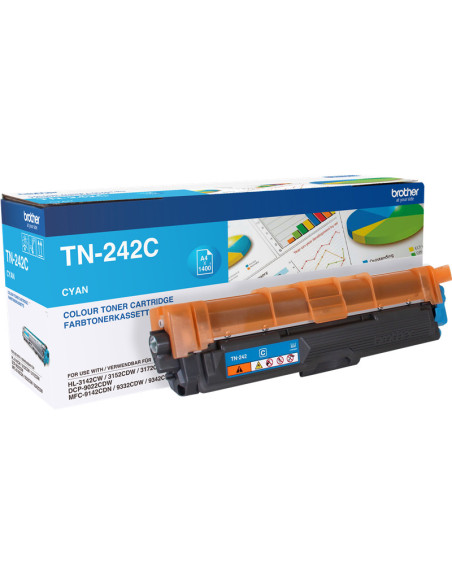 TN-242C - Toner original Brother TN-242C Cyan 1 400 pages 