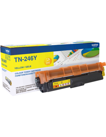 TN-246Y - Toner original Brother TN-246Y Jaune 2 200 pages 
