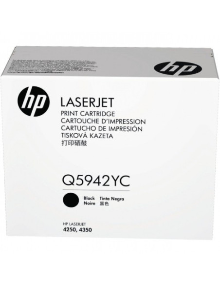 Toner HP Original - Q5942YC - 1 x noir - 23000 pages pour HP LJ 4250/4350 