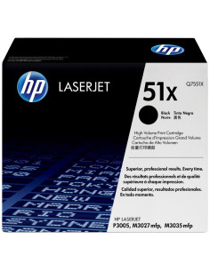 Toner HP Original n° 51X - Q7551X Haute Capacité Noire 13 000 pages 