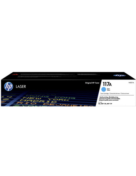 W2071A - Toner original HP 117A Cyan 700 pages 
