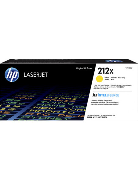 W2122X - Toner original HP 212X Jaune 10000 pages 