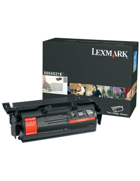 X654X31E ou X654X11E - Toner Noir original Lexmark - 36000 pages 