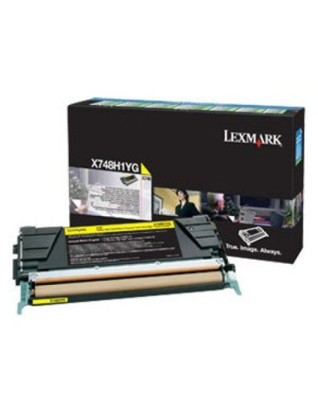 X748H1YG - Toner Jaune original Lexmark 10000 pages 