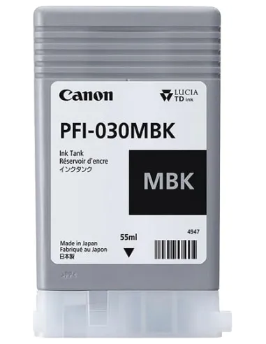 PFI-030mbk - Cartouche d'encre Originale Canon Noir Mat - 55 ml 