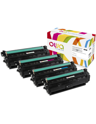 PACK 4 Toners OWA Armor HP 508X Compatible pour HP CLJ M552, M577, M577