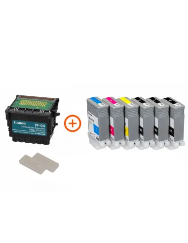Tête d'impression PF-04 + pack 6 cartouches PFI-107 Canon