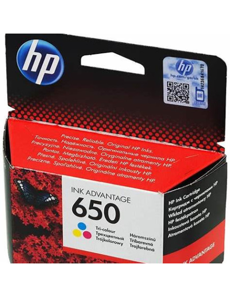 Cartouche d'encre HP 650 Couleur (CZ102AE) – 200 pages