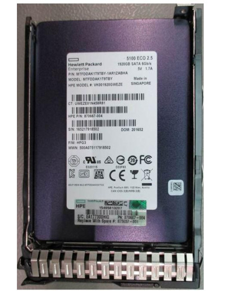 Hewlett Packard Enterprise-875657-001