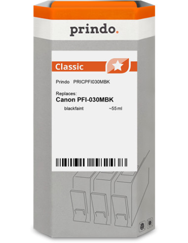 Cartouche d'encre Noir Matt PFI-030MBK Compatible Canon 55ml