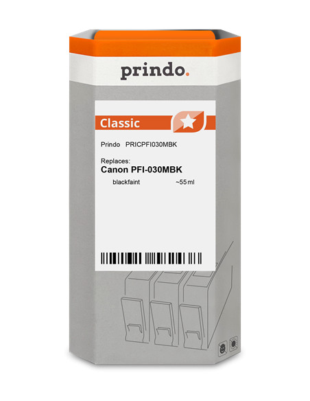 Cartouche d'encre Noir Matt PFI-030MBK Compatible Canon 55ml