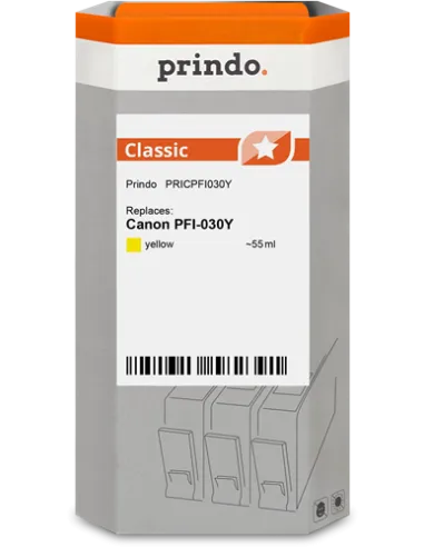 Cartouche d'encre Jaune PFI-030Y Canon Compatible 55ml Classic