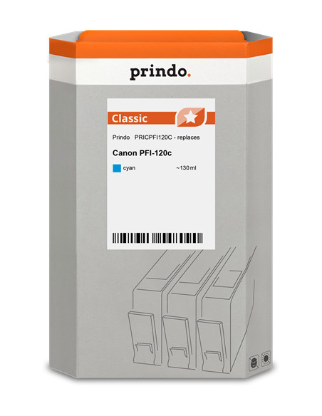 Cartouche d'encre cyan compatible Canon PFI-120C 130ml Classic