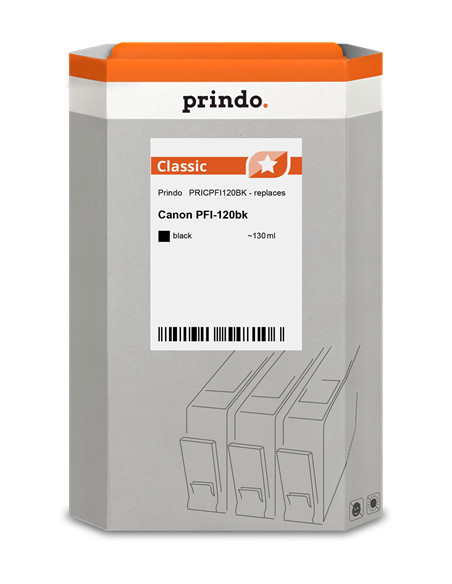 Cartouche CANON Compatible PFI-120BK Noir 130ml pour Imprimante