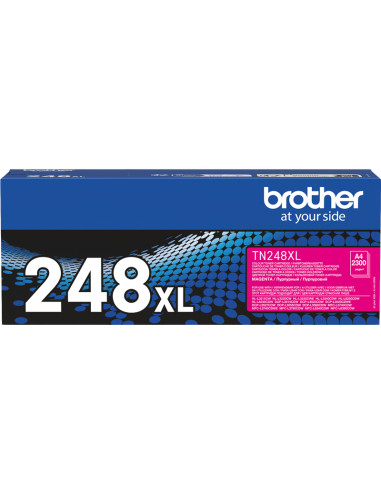 Toner BROTHER original TN-248XLM Magenta - 2300 pages pour impression 