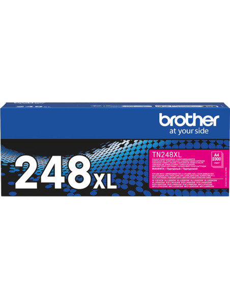 Toner BROTHER original TN-248XLM Magenta - 2300 pages pour impression 