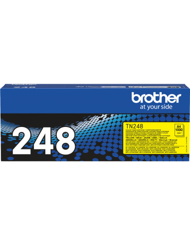 Toner BROTHER original Jaune TN-248Y - 1000 Pages - Référence TN-248Y 