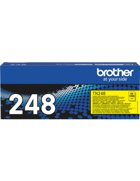 Toner BROTHER original Jaune TN-248Y - 1000 Pages - Référence TN-248Y 