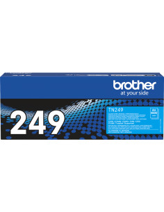 Toner BROTHER original TN-249C Cyan - 4000 Pages pour Imprimante 