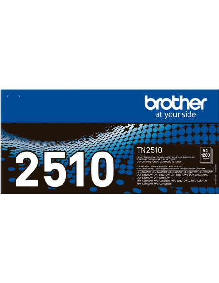 Toner BROTHER original TN-2510 Noir - 1200 pages pour imprimante 