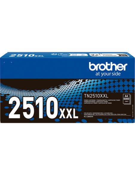 Toner BROTHER original TN-2510XXL Noir - 5000 pages Haute Capacité 