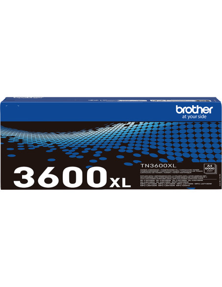 Toner BROTHER original TN-3600XL Noir jusqu'à 6000 pages 