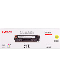 Toner CANON original Jaune 718 Y 2659B002 - 2900 pages d'impression 