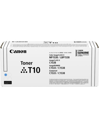 Toner CANON original T10 c 4565C001 Cyan - 10 000 pages 