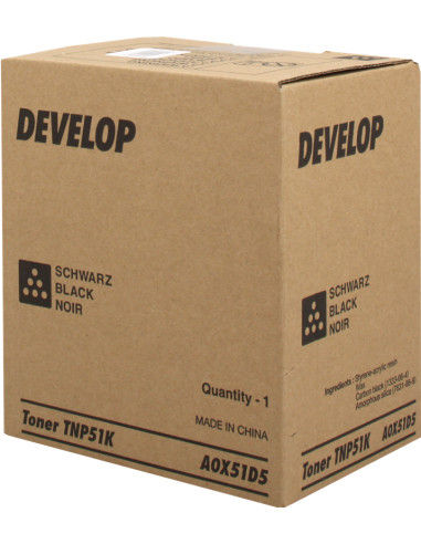 Toner original Develop A0X51D5 Noir TNP- 51K - 5000 pages 