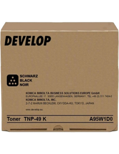 Toner DEVELOP original A95W1D0 TNP- 49 K Noir - 13000 pages 