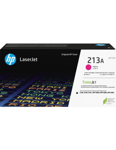 Toner HP original W2133A Magenta 213A - 3000 pages LaserJet Authentique 