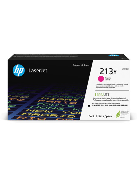 Toner HP original W2133Y Magenta - 12000 pages 213Y Extra Grande Capacité 