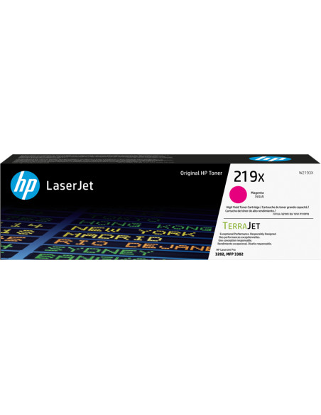 Toner HP original Magenta W2193X 219X - 2500  pour impression 