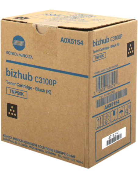 Toner KONICA original A0X5154 TNP50K Noir - 5000 Pages 