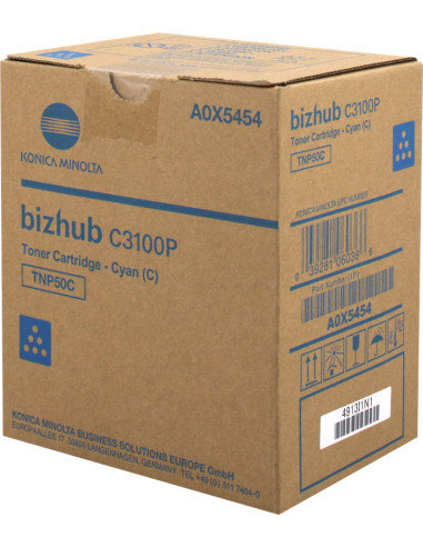 Toner KONICA original A0X5454 Cyan TNP50C - 5000 pages 